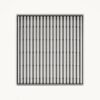 Top view of the Neston 200mm square stainless steel wedgewire grate