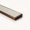 Neston linear tile insert drain in PVD brushed bronze, 1200mm kit
