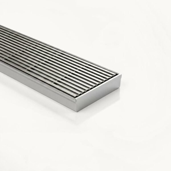 Neston Linear Wedge Wire Drain Brushed Stainless Steel 2000mm Kit Neston linear wedgewire drain in brushed stainless steel, 2000mm kit