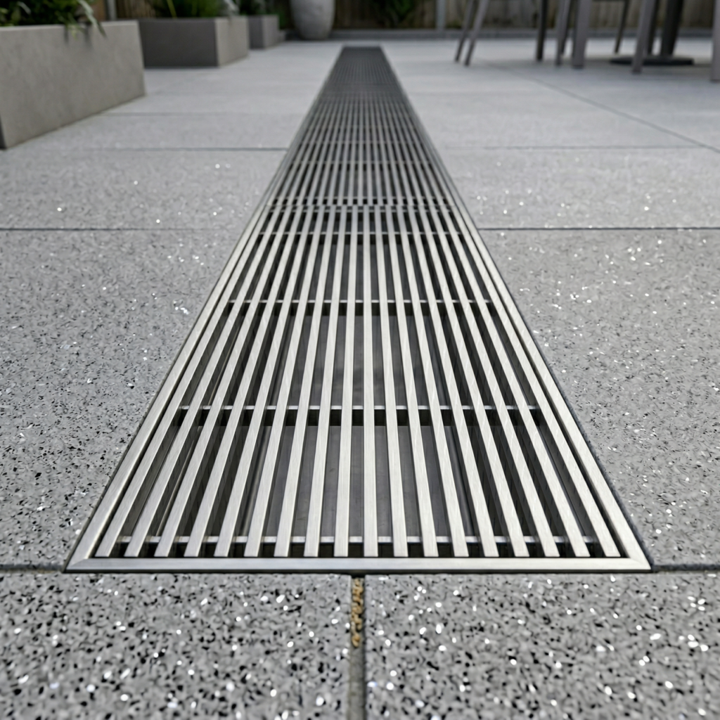 Neston outdoor wedgewire drains