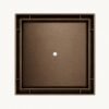 Top view of the Neston square tile insert tray in brushed bronze