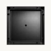 Top view of the Neston square tile insert tray in matte black