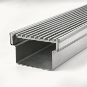 Linear Wedge Wire Drain 52mm Deep Brushed Stainless Steel Kit 1000mm
