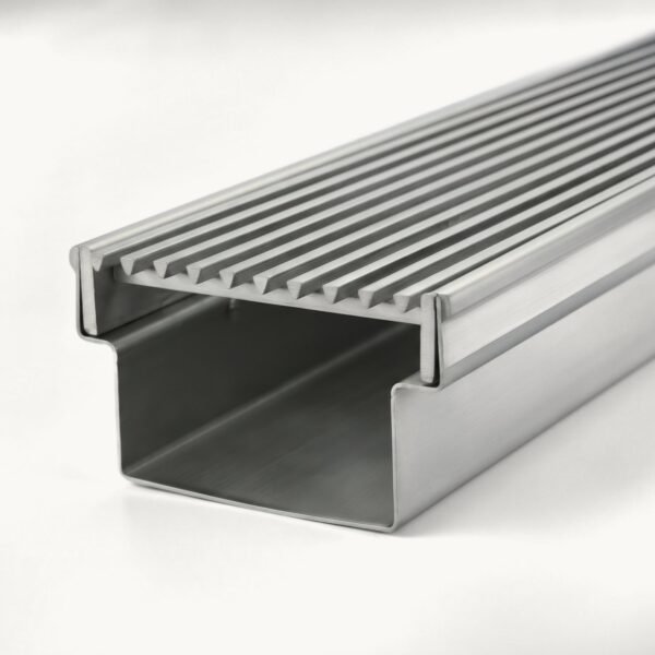neston-52mm-deep-wedge-wire-linear-drain-square Linear Wedge Wire Drain 52mm Deep Brushed Stainless Steel Kit 2000mm
